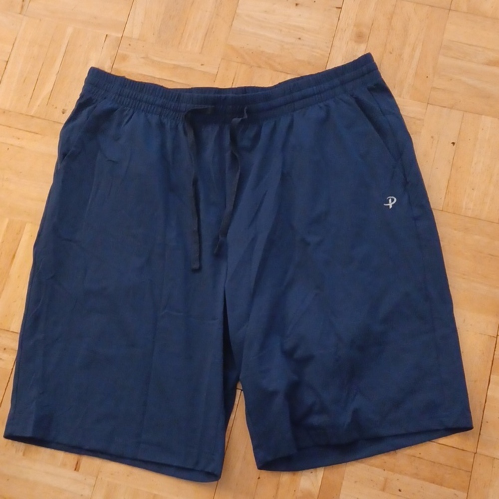 Pudolla pull on shorts with pockets men's size xlarge blue